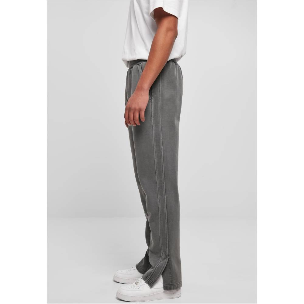 Urban Classics - Heavy Terry Garment Dye Slit Mens jogging pants - Grey